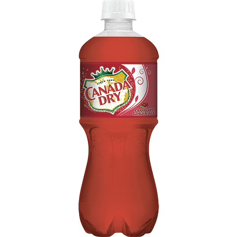 Canada Dry Cranberry Ginger Ale 20z Plastic Bottle