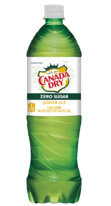 Canada Dry Zero Ginger Ale 1.25L Plastic Bottle