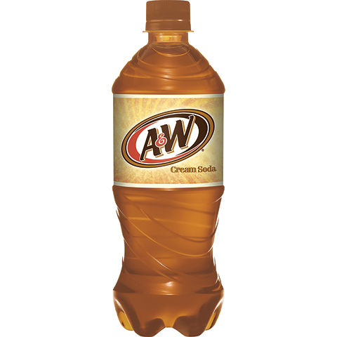 A&W Cream Soda 20oz Plastic Bottle