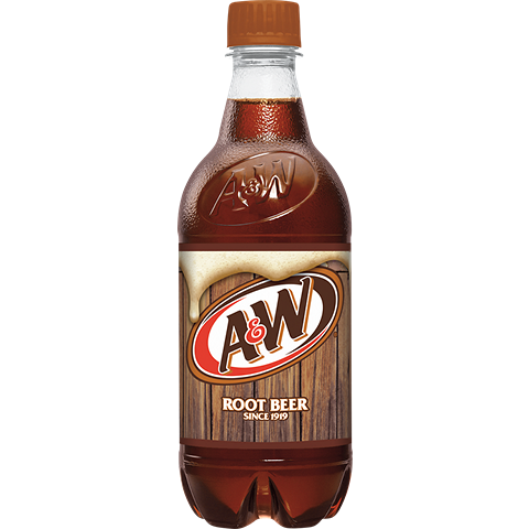 A&W Root Beer 20oz Plastic Bottle