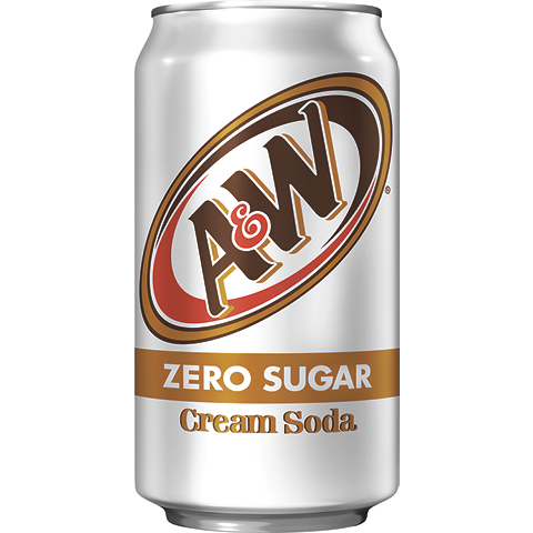 A&W Zero Cream 12oz Can