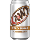 A&W Zero Cream 12oz Can