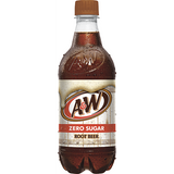 A&W Zero Root Beer 20oz Plastic Bottle