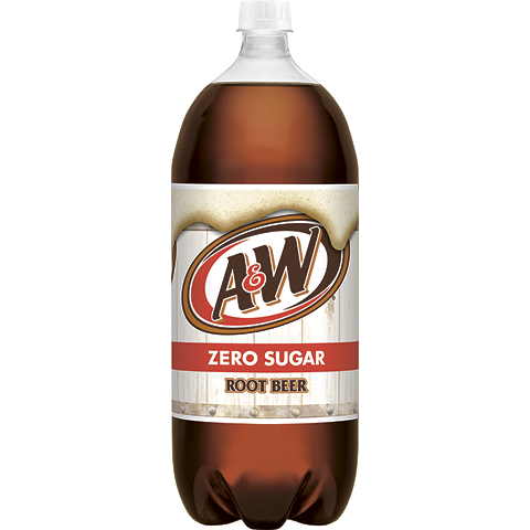 A&W Zero Root Beer 2L Plastic Bottle