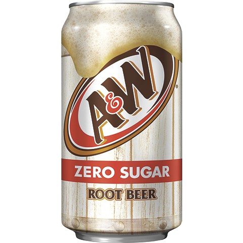 A&W Zero Root Beer 12oz Can