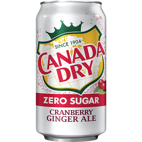 Canada Dry Zero Cranberry Ginger Ale 12oz Can