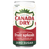 Canada Dry Zero Cherry Ginger Ale 12oz Can