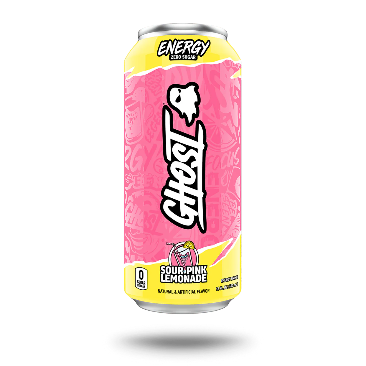 Ghost Sour-Pink Lemonade 16oz Can