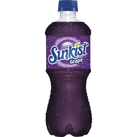 Sunkist Grape 20oz Plastic Bottle