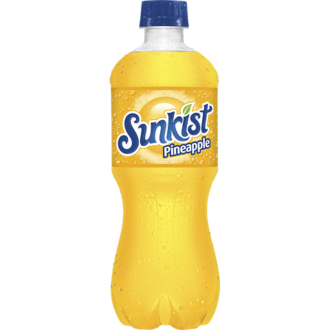 Sunkist Pineapple 20oz Plastic Bottle