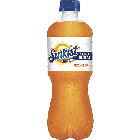 Sunkist Zero Orange 20oz Plastic Bottle