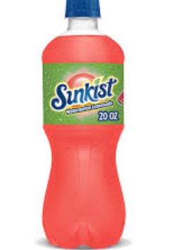 Sunkist Watermelon Lemonade 20oz Plastic Bottle