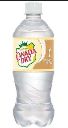 Canada Dry Vanilla Cream 20z Plastic Bottle