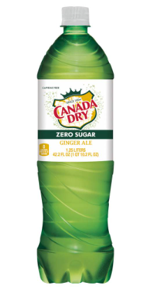 Canada Dry  Zero Ginger Ale 1.25L Plastic Bottle