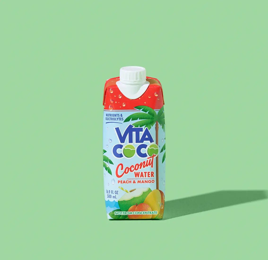 Vita Coco Peach Mango 17oz Tetra Box