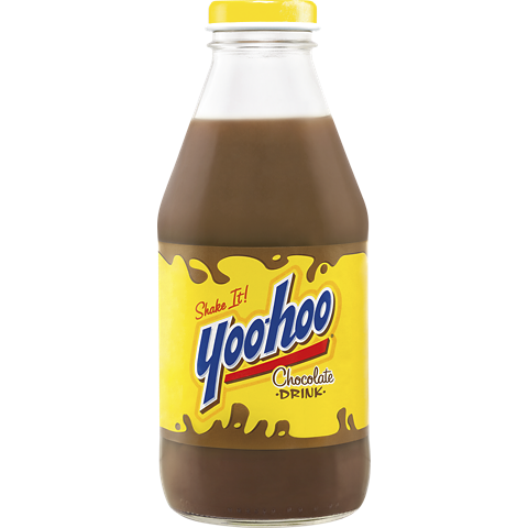 Yoohoo Chocolate 15.5oz Glass