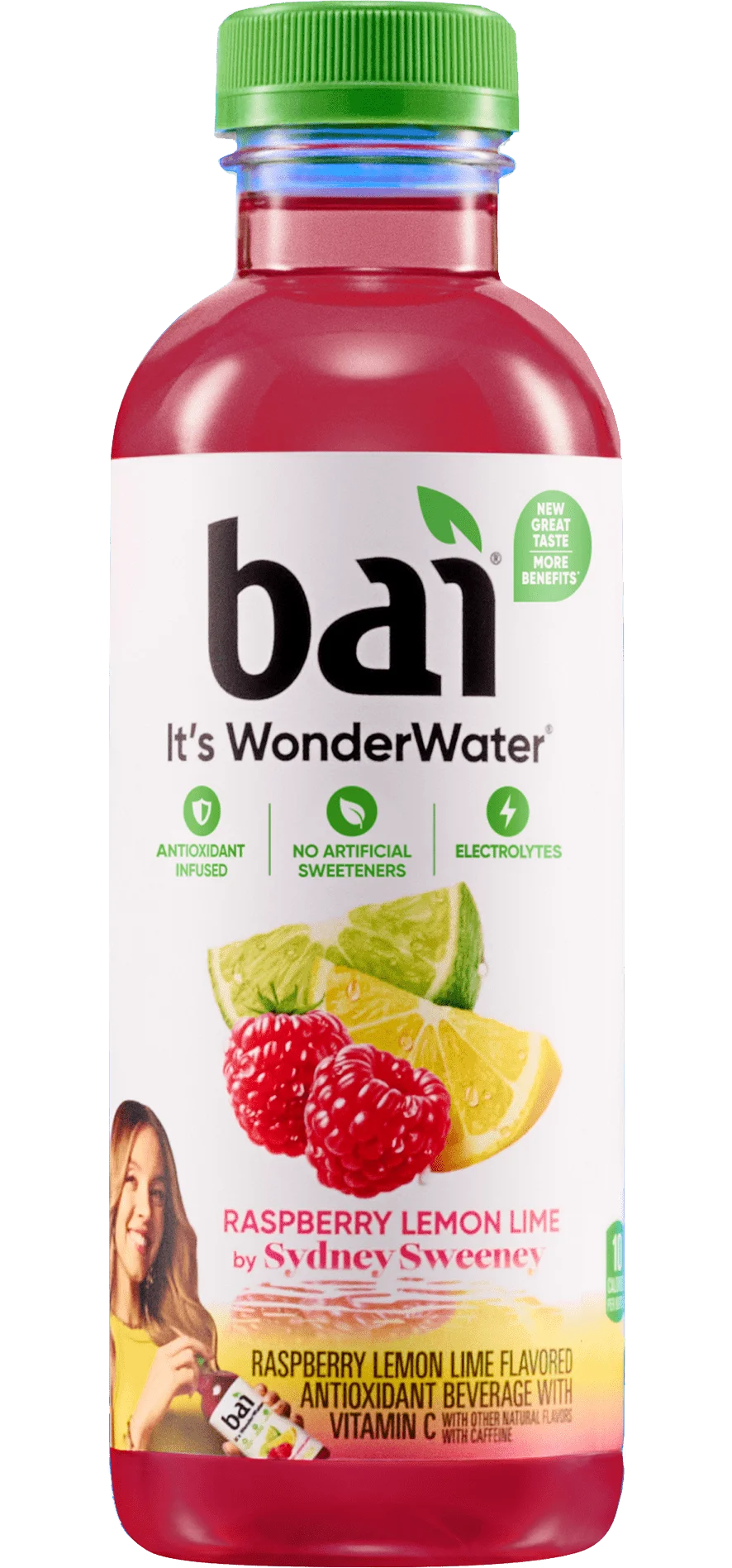 Bai Raspberry Lemon Lime 18oz Plastic Bottle